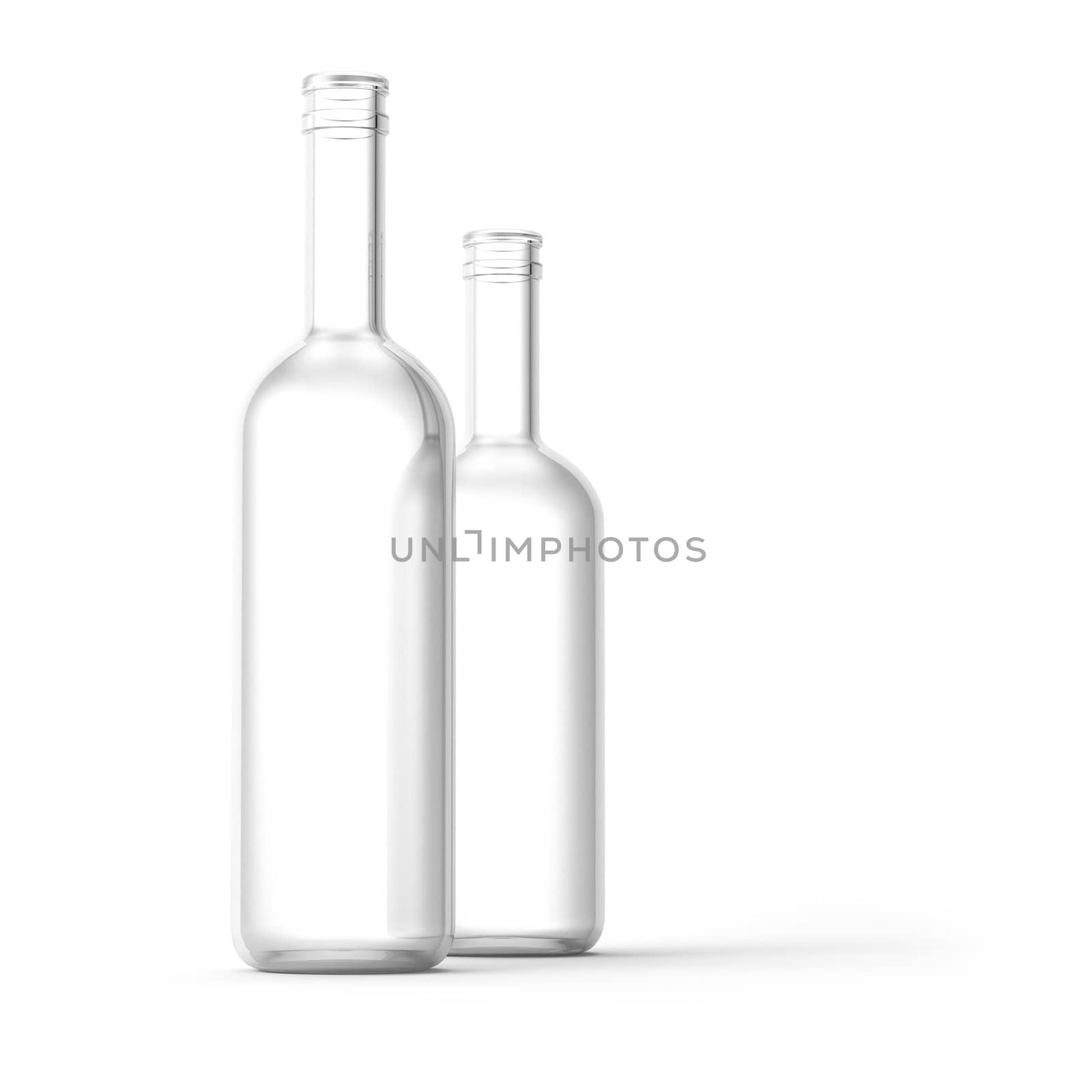 Bottles Isolated on White