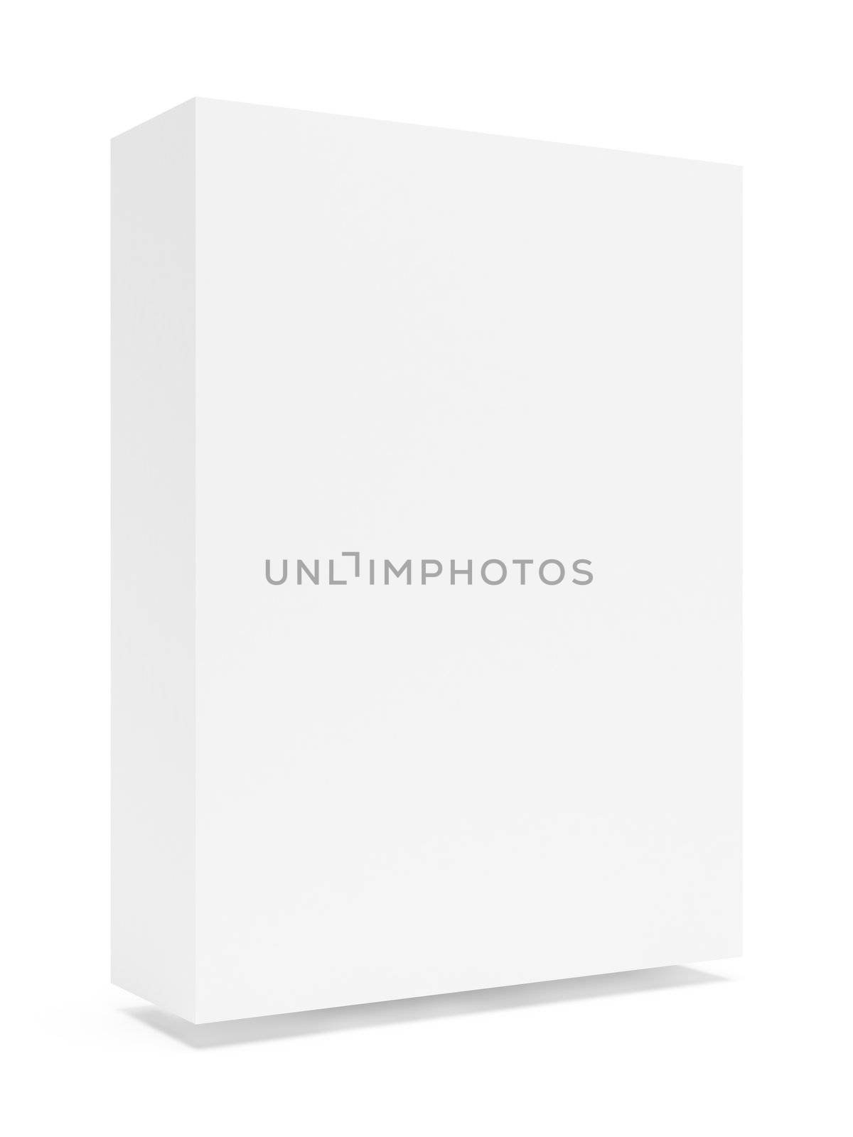 Blank Box Isolated on White