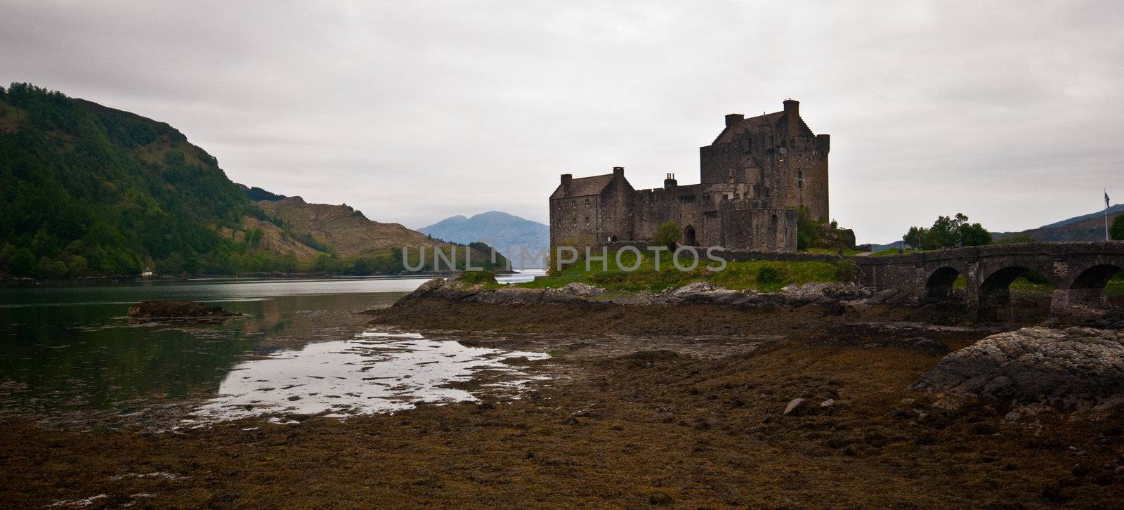 Eilean Donan Castle and Loch Duich in Scotland