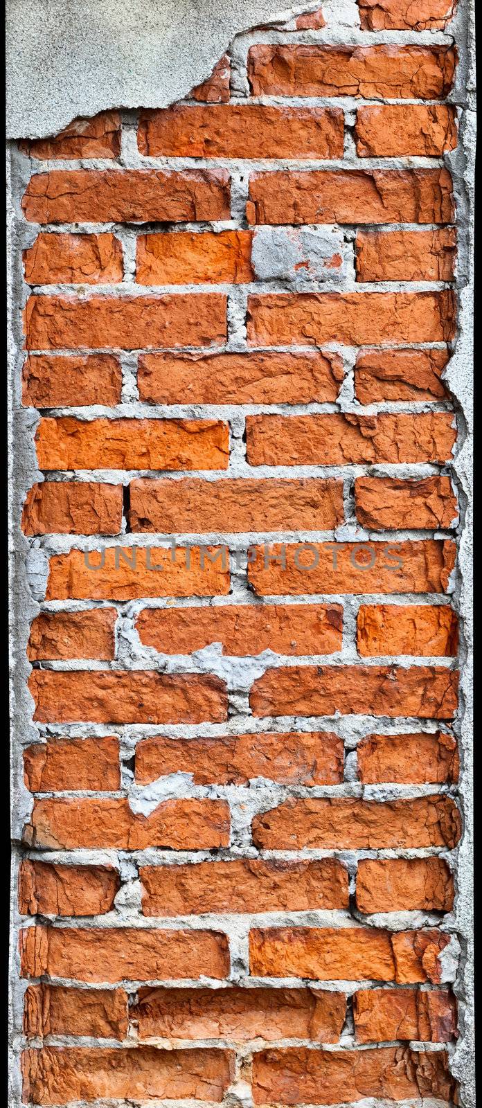 Vertical brick column requires repair by pzaxe