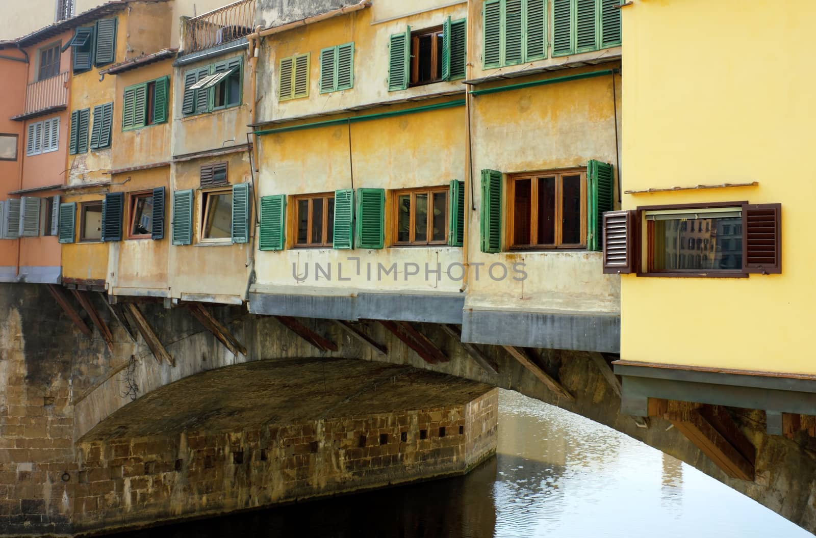 Ponte Vecchio detail in Florence Italy by kirilart