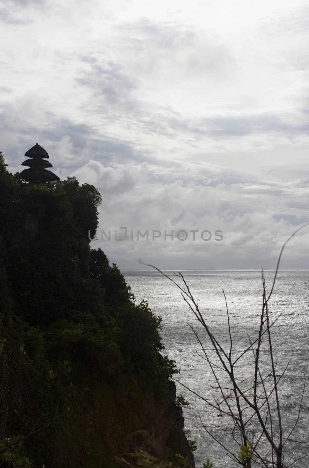 Pura Luhur Uluwatu a temple on top of a spectacular cliff.