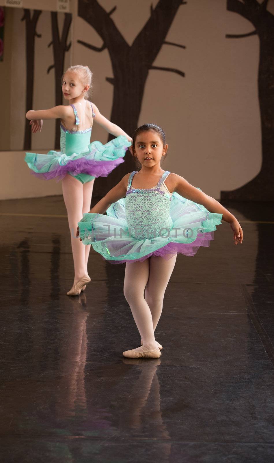 Two Adorable Ballet Students by Creatista