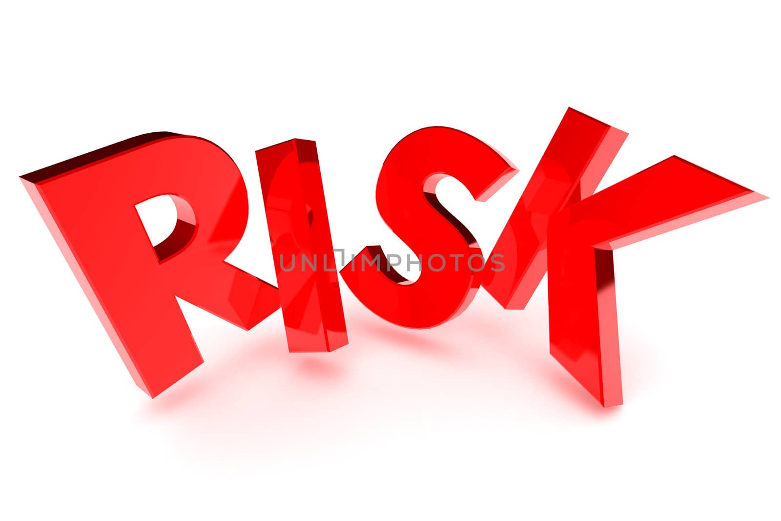 A Colourful 3d Rendered Risk Concept Illustration