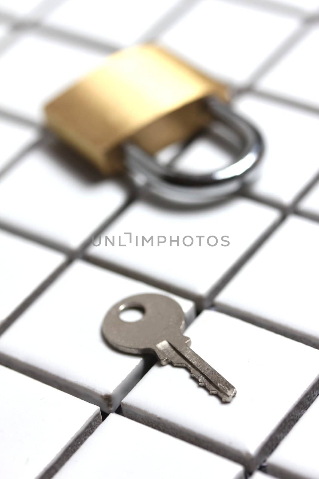 padlock with key