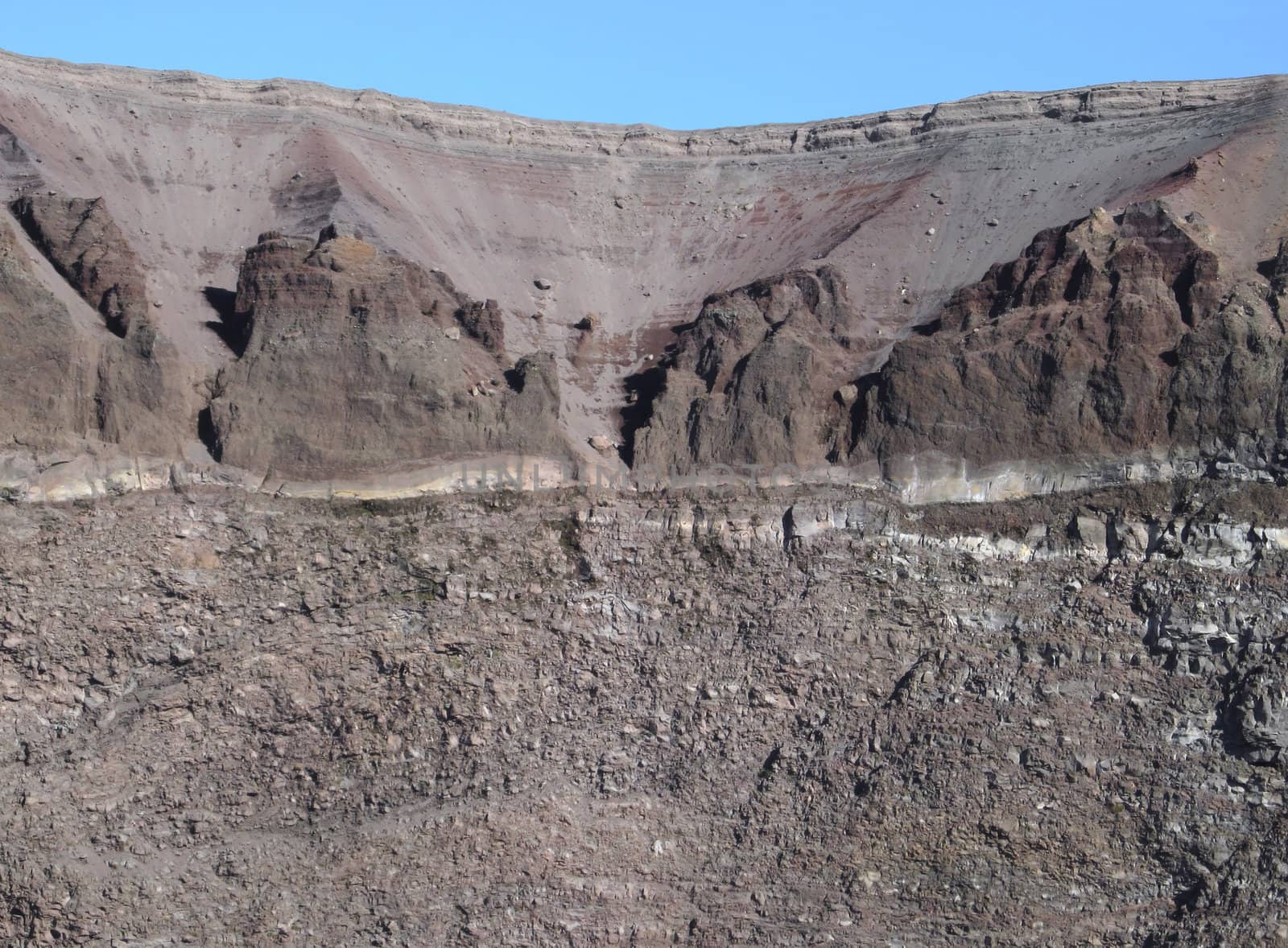 Detail of Mount Vesuvius Crater.