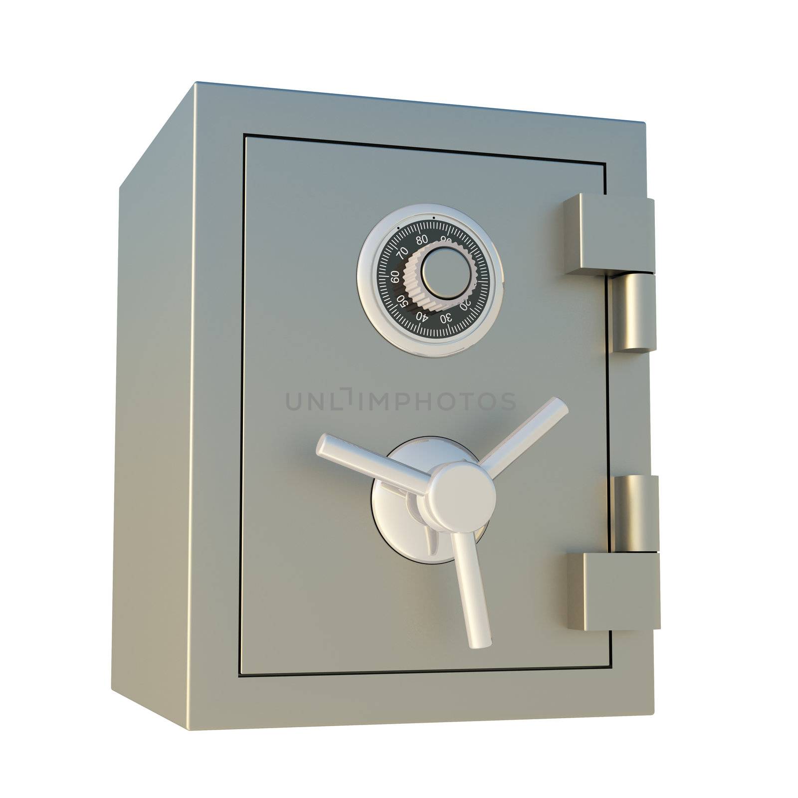 Bank Safe Isolated on White