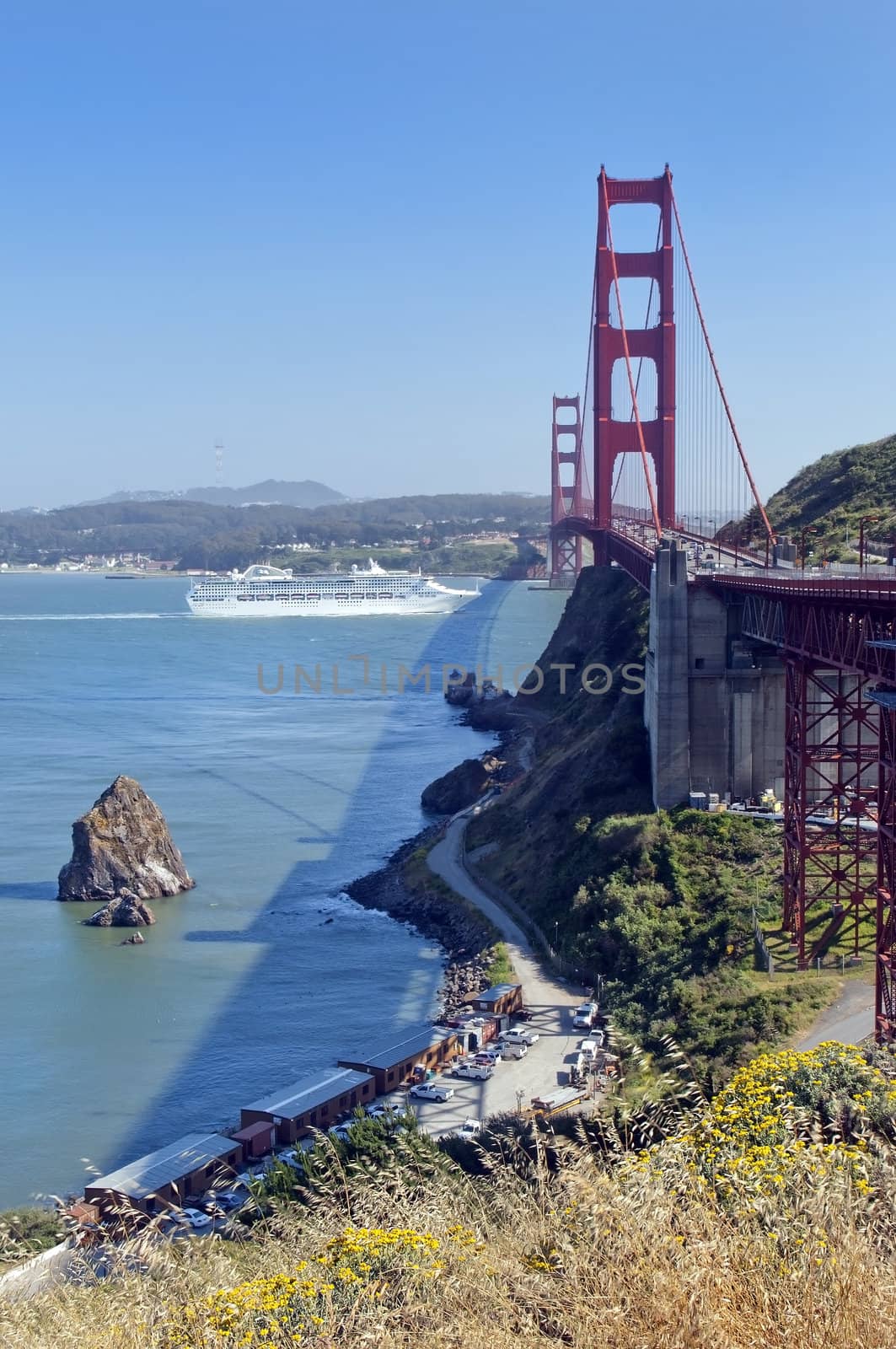 Golden Gate Bridge in San Francisco ,  California, USA