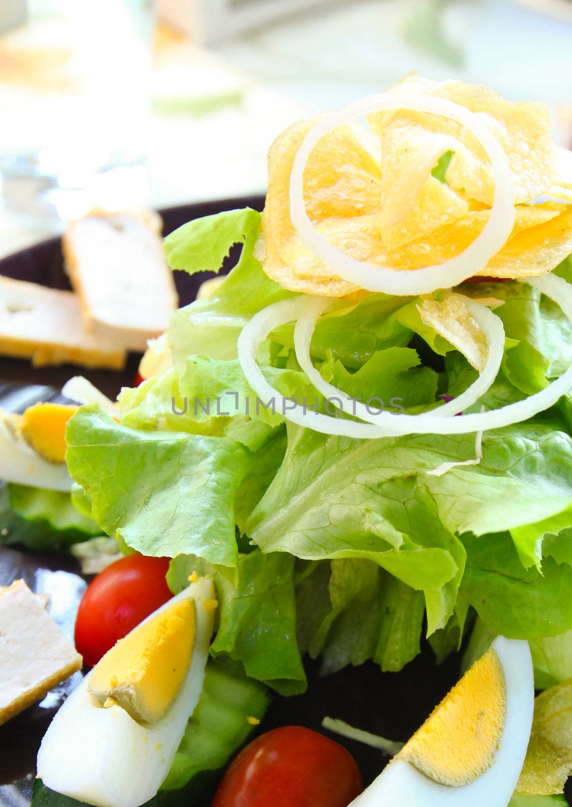 Fresh organic salad by nuchylee