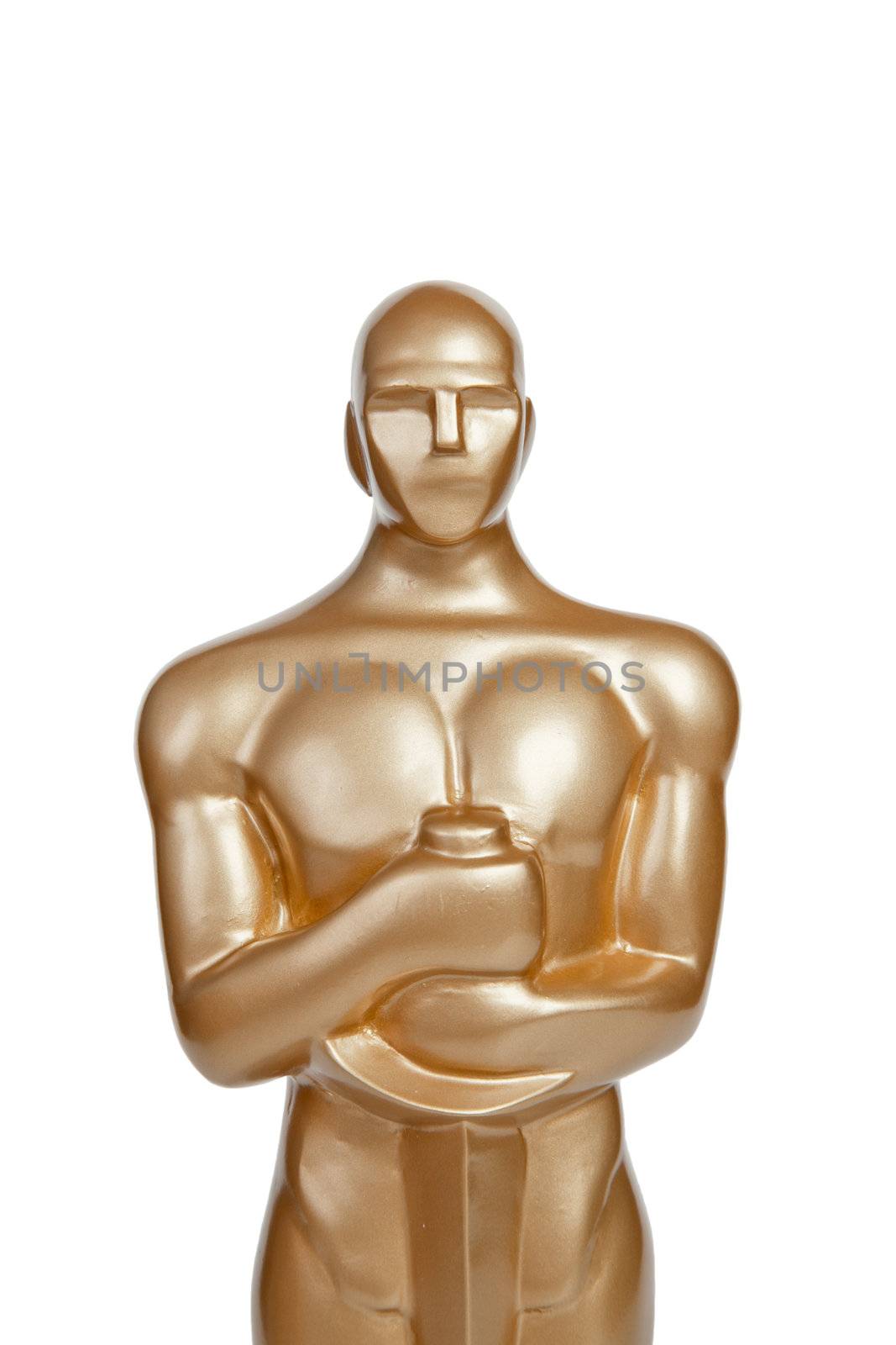 Oscar award on white background by FrameAngel