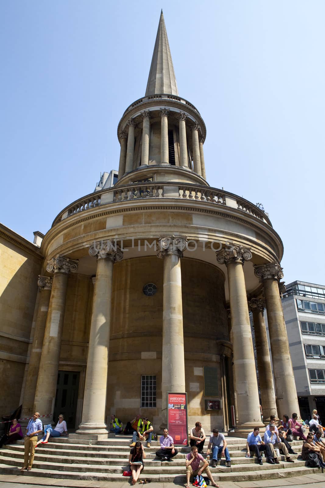 All Souls Church located in Langham Place, London.