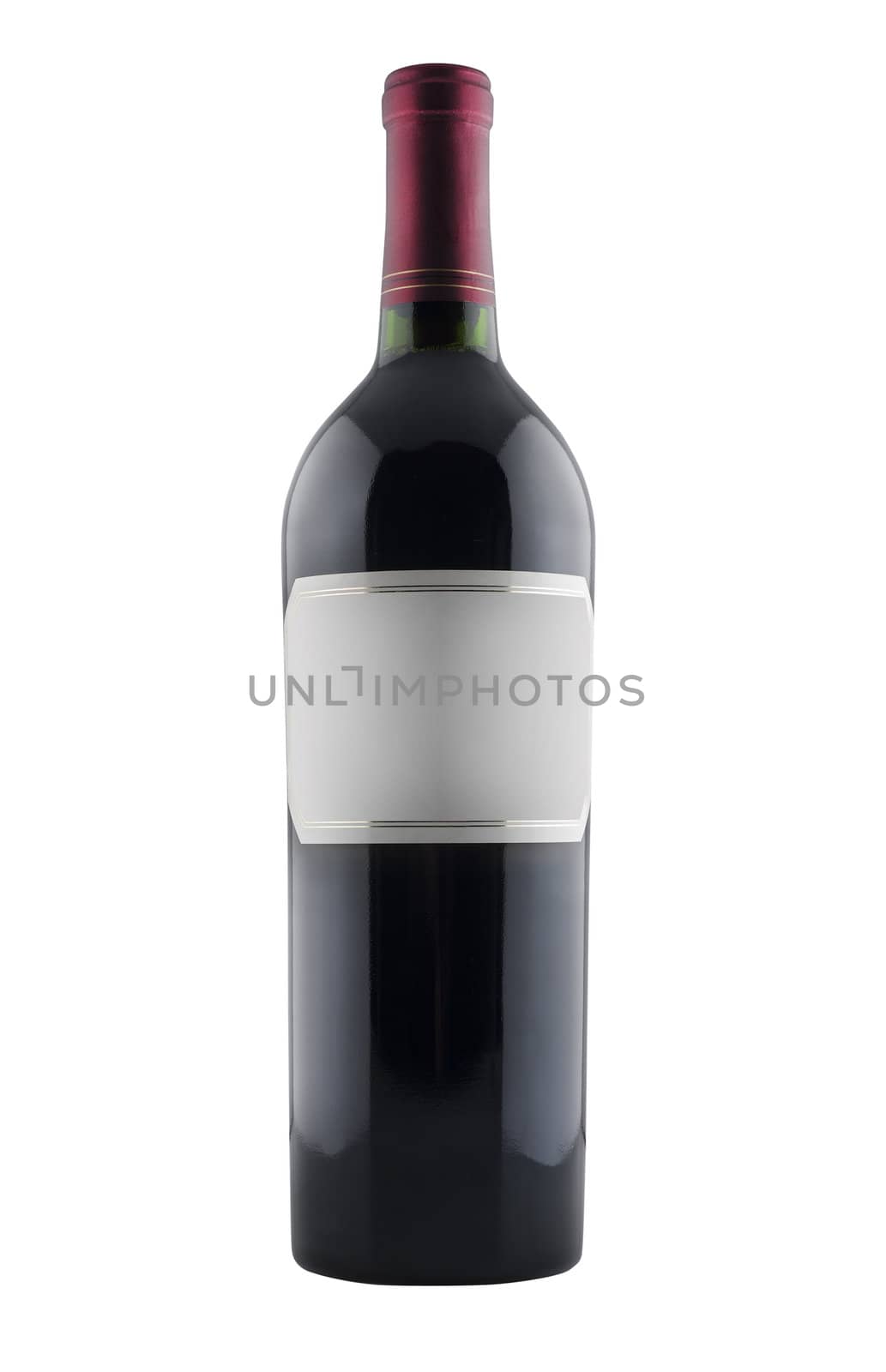 Red wine bottle, isolated by f/2sumicron