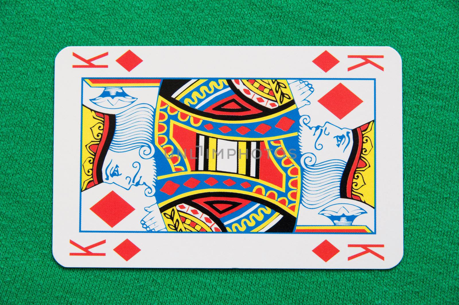 

A Colourful Photo of a Isolated King Playing Card
