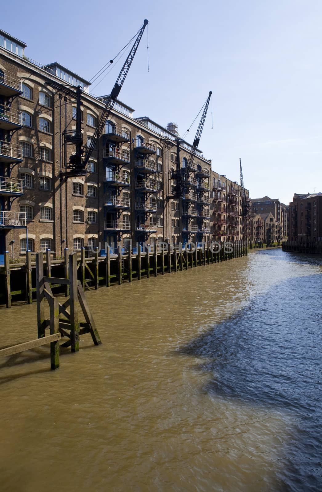A view of St. Saviour's Dock in London.