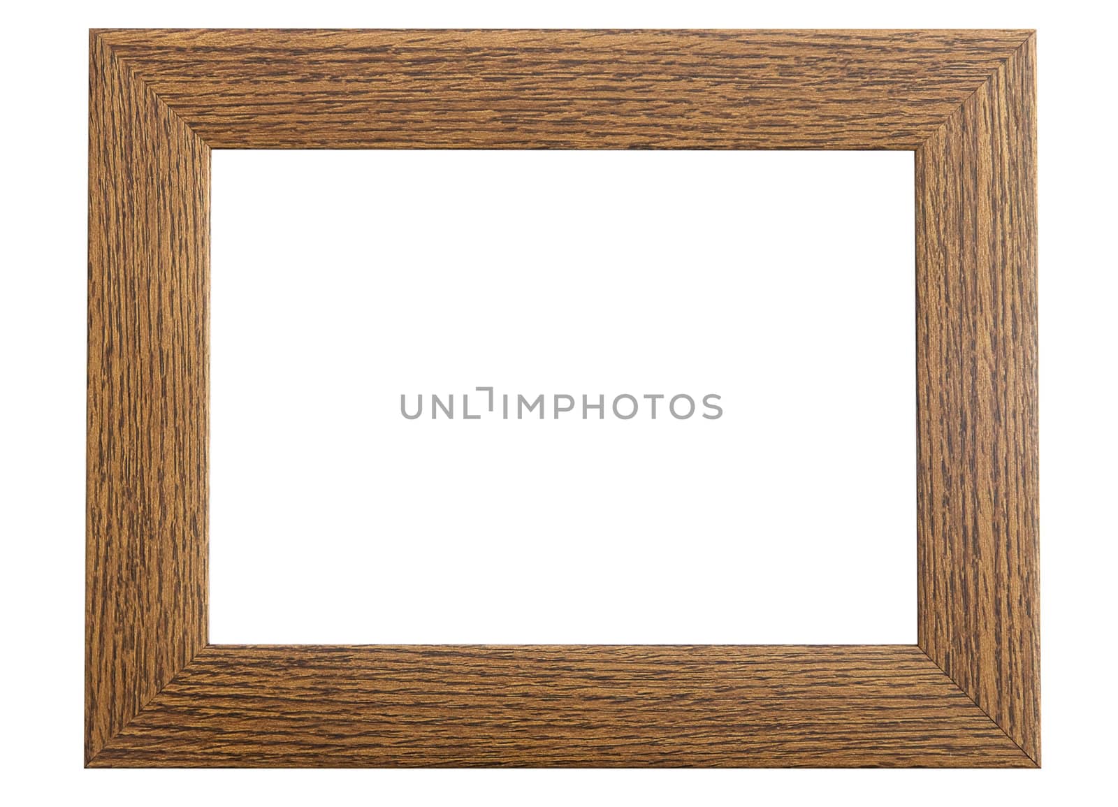 A Colourful Photo of an Isolated Wooden Picture Frame