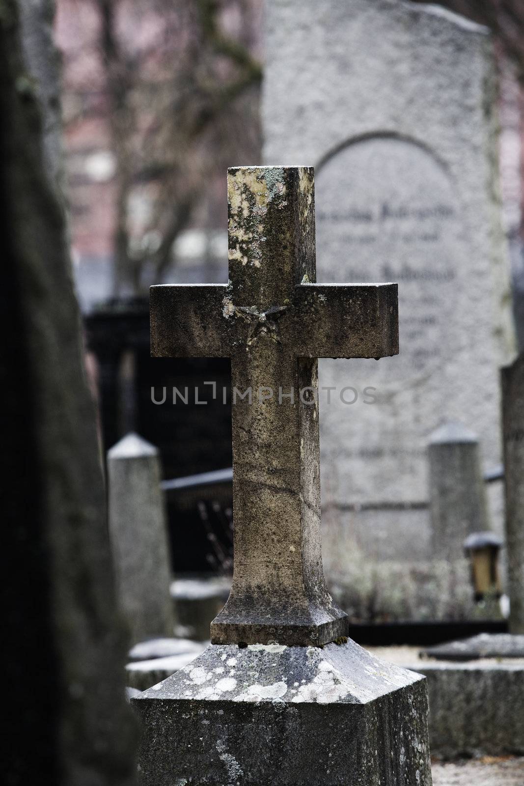 Scene of a Cemetry Graveyard