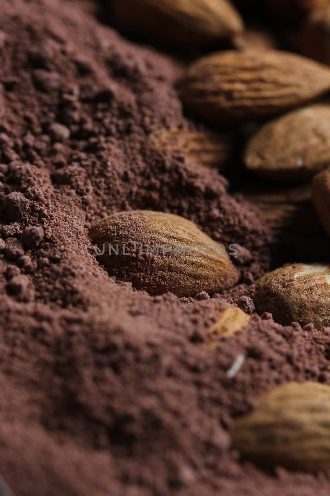 almonds in cacao