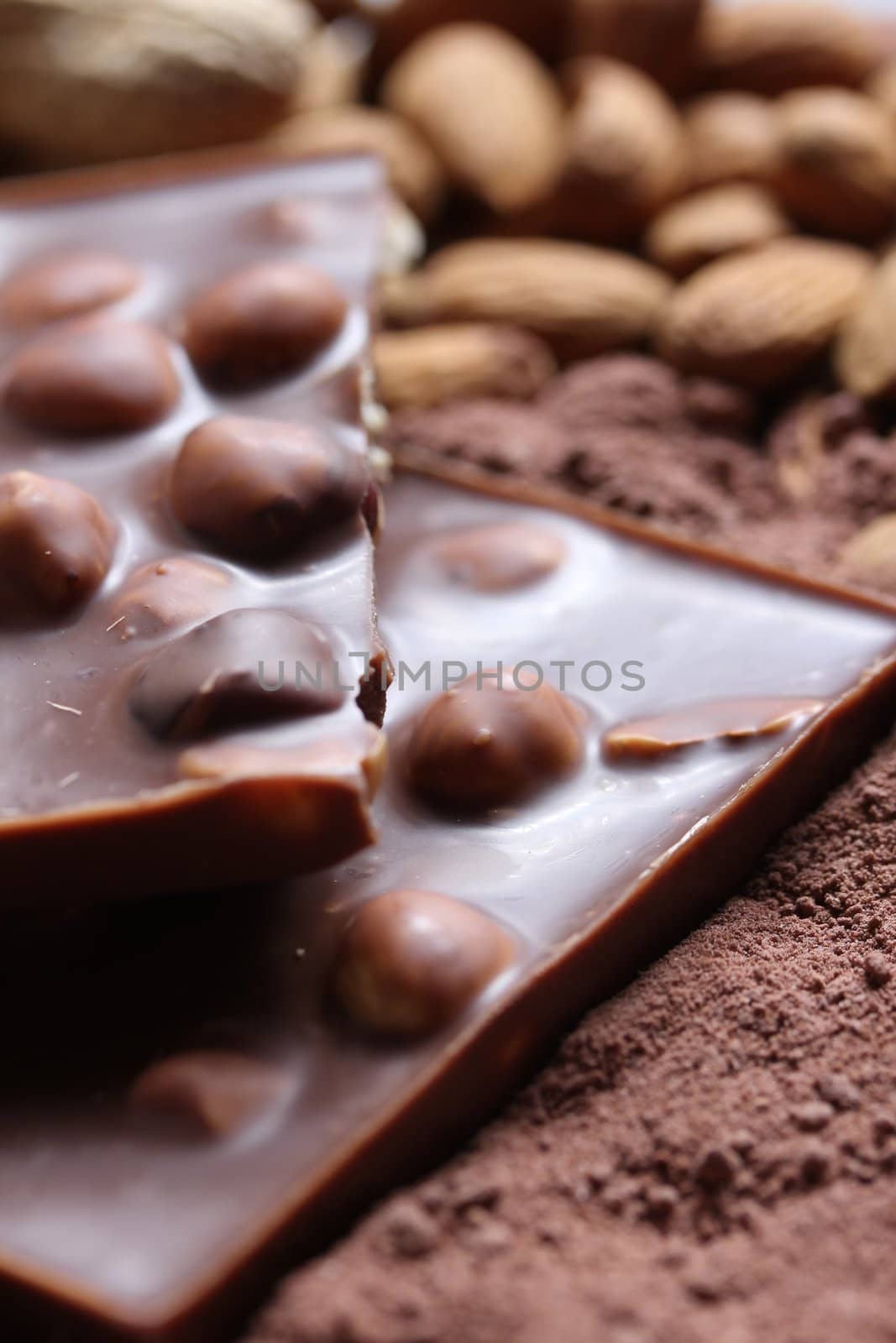 nut chocolate background by Teka77