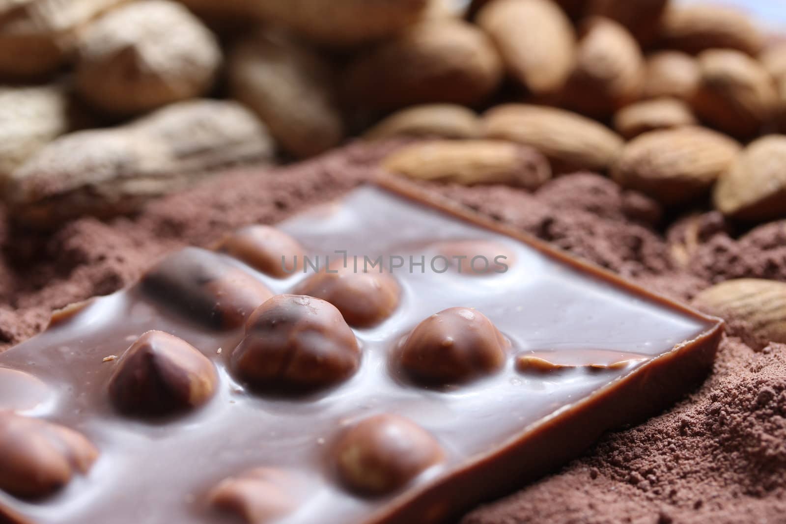 nut chocolate background by Teka77