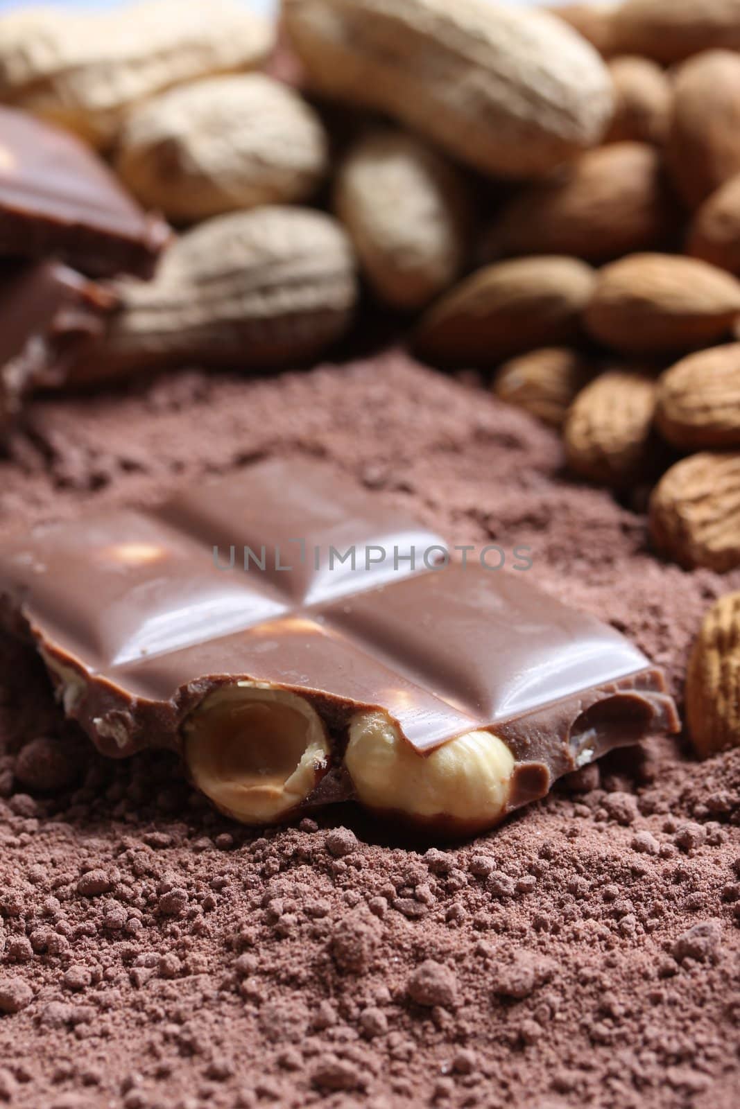 nut chocolate background by Teka77