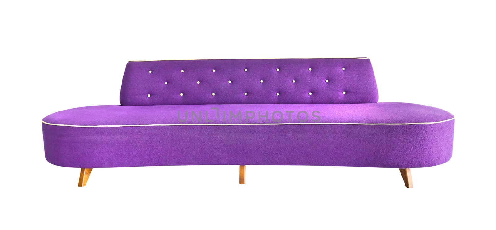 purple sofa isolated with clipping path by tungphoto