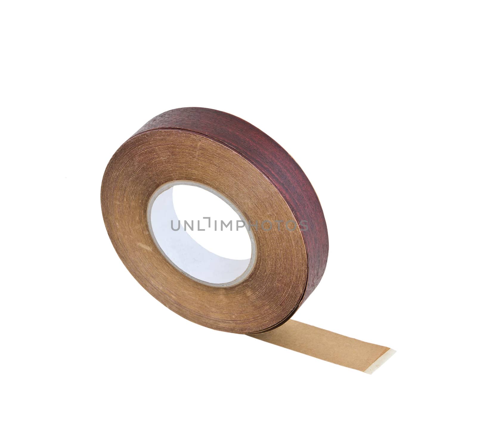 wood tape isolated on white background with clipping path by tungphoto