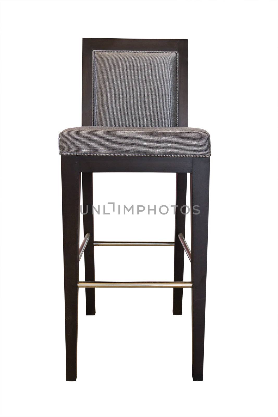 long leg chair isolated with clipping path