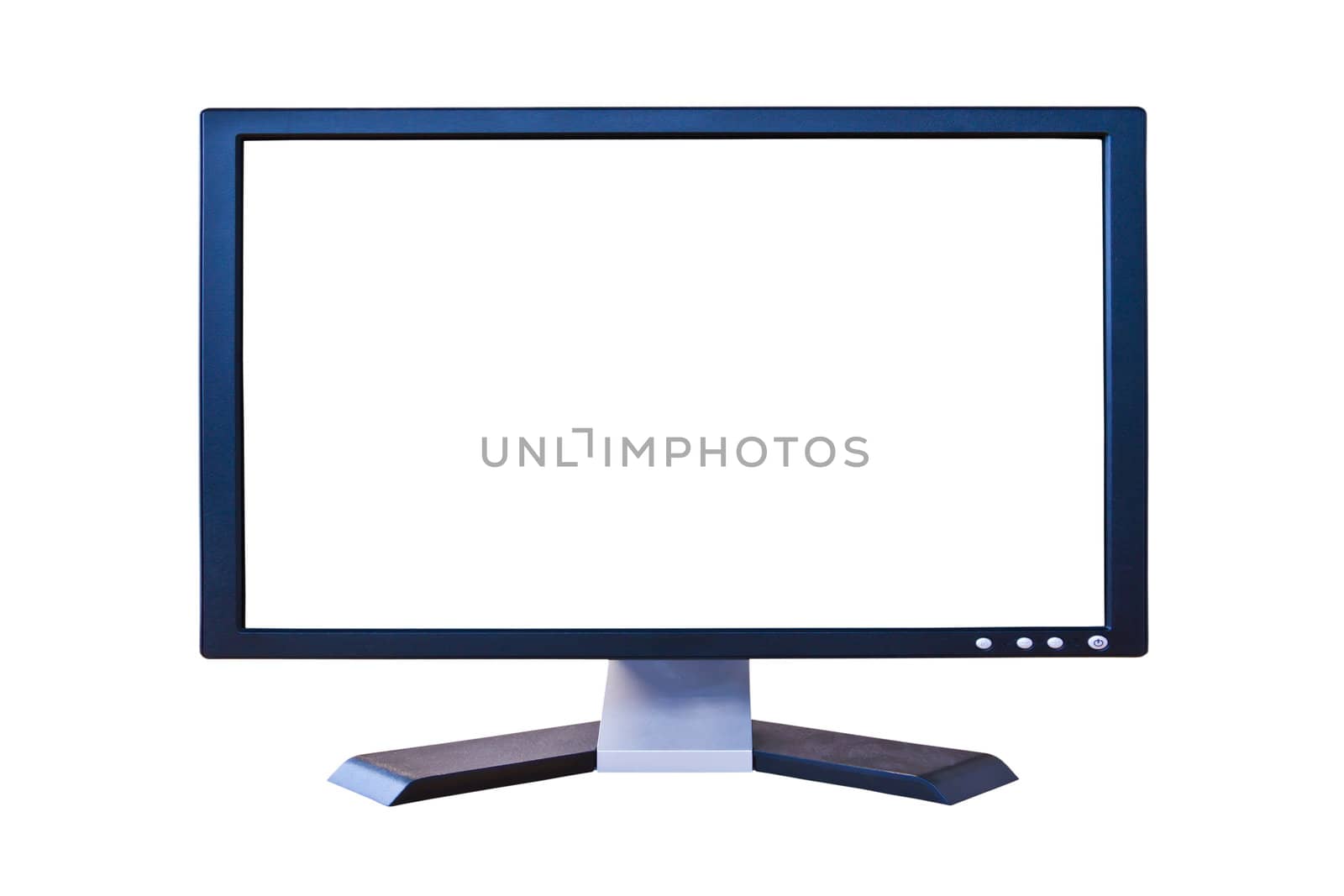 wide screen LCD monitor with blank screen by tungphoto