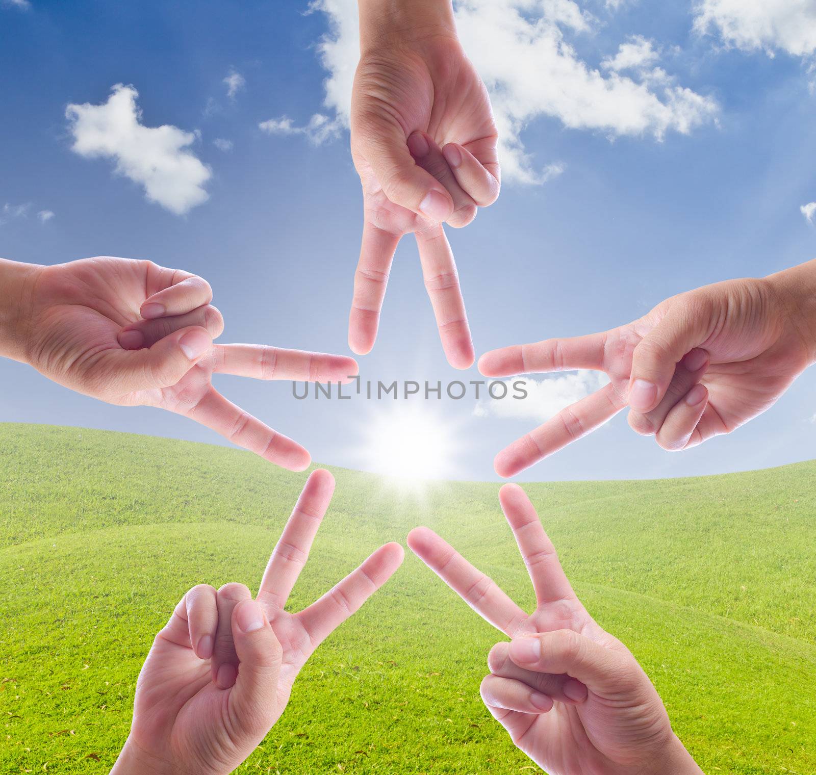 hand make star by tungphoto
