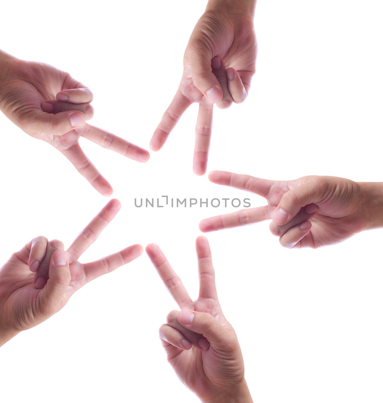 hand make star isolated by tungphoto