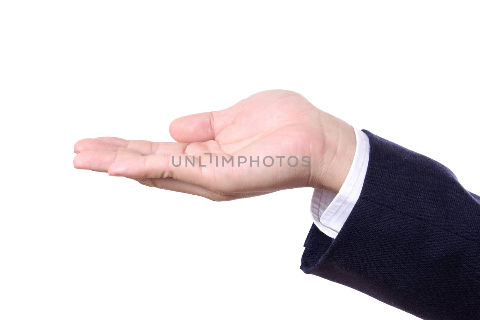 hand of business man isolated