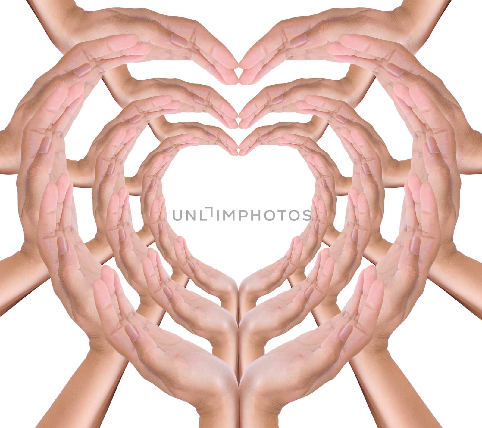 hand make heart isolated by tungphoto