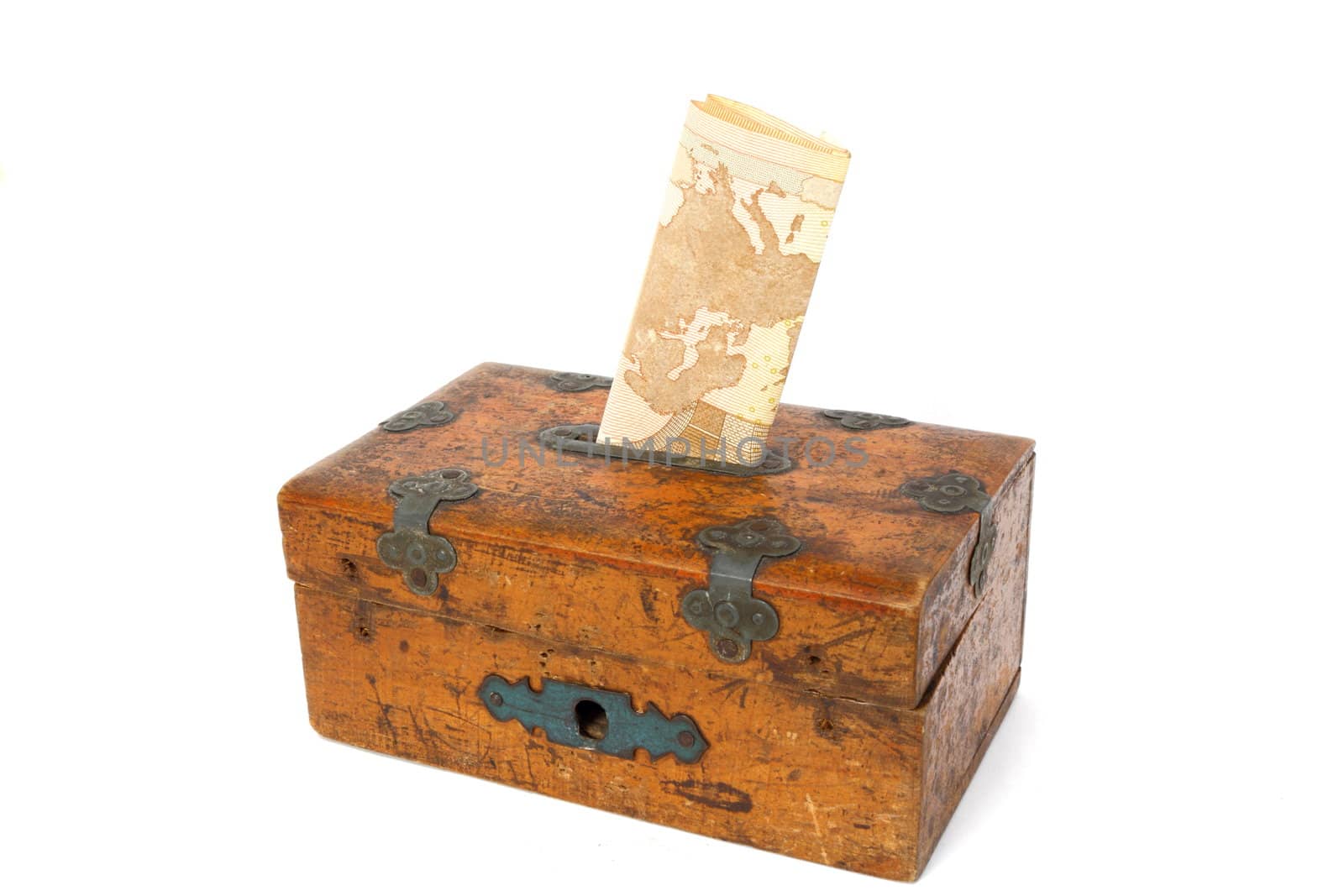 new money in old moneybox by taviphoto