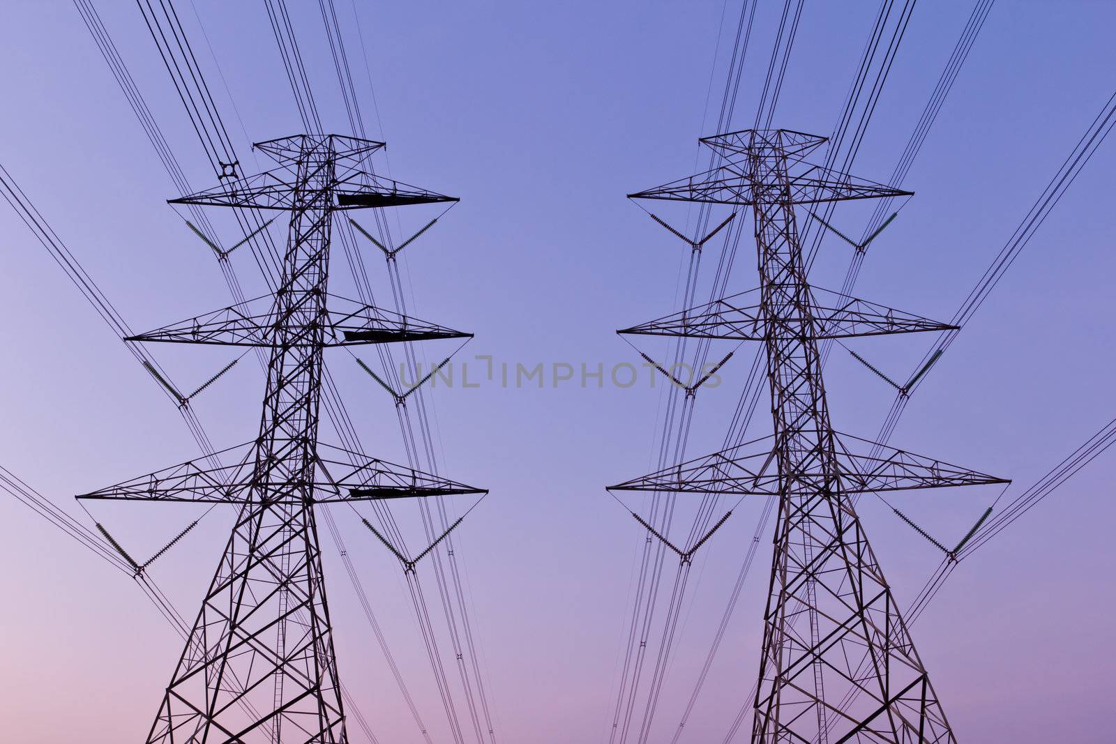 electrical high voltage power pylon