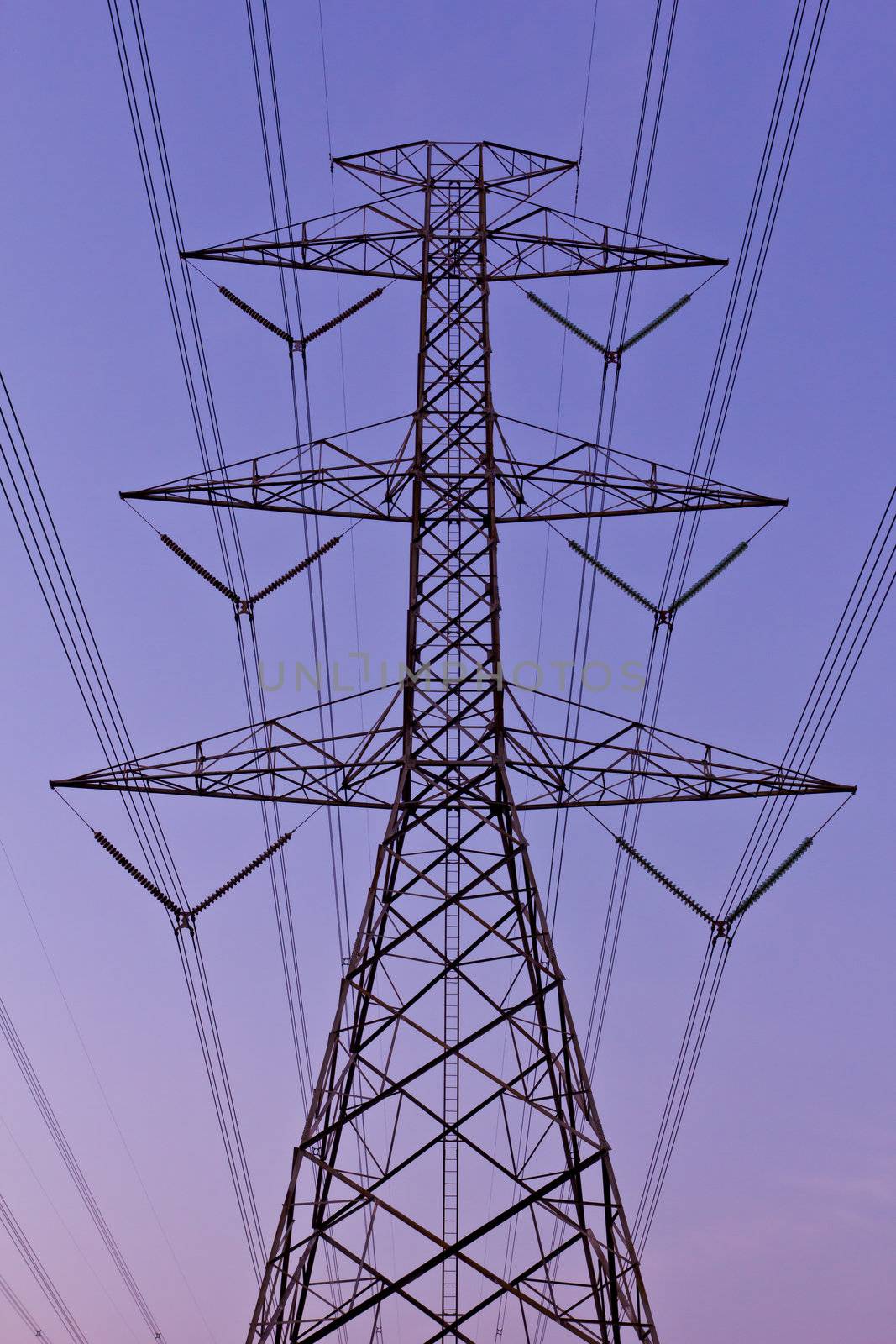 electrical high voltage power pylon