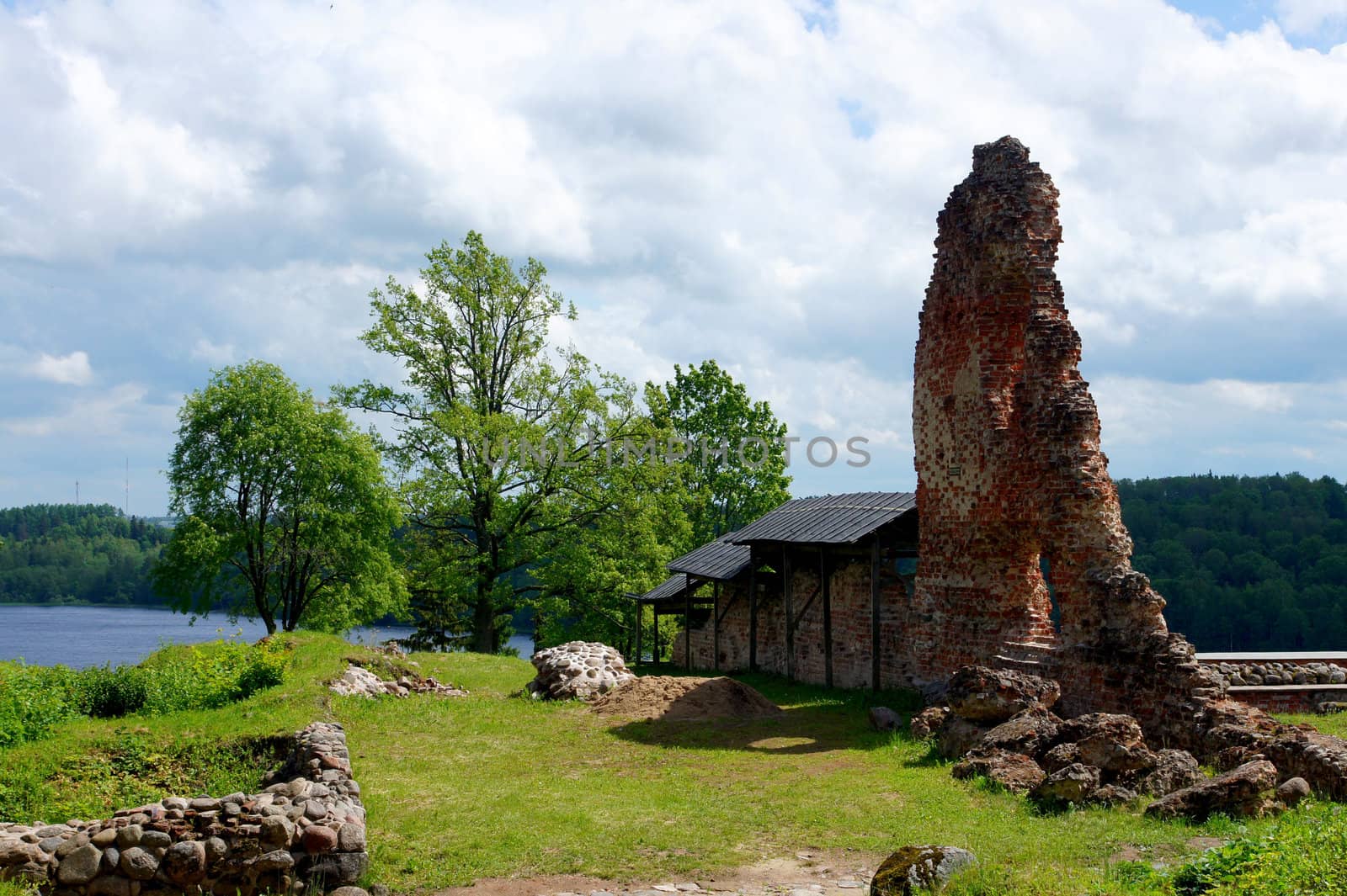 Ruins and clouds by andrei_kolyvanov