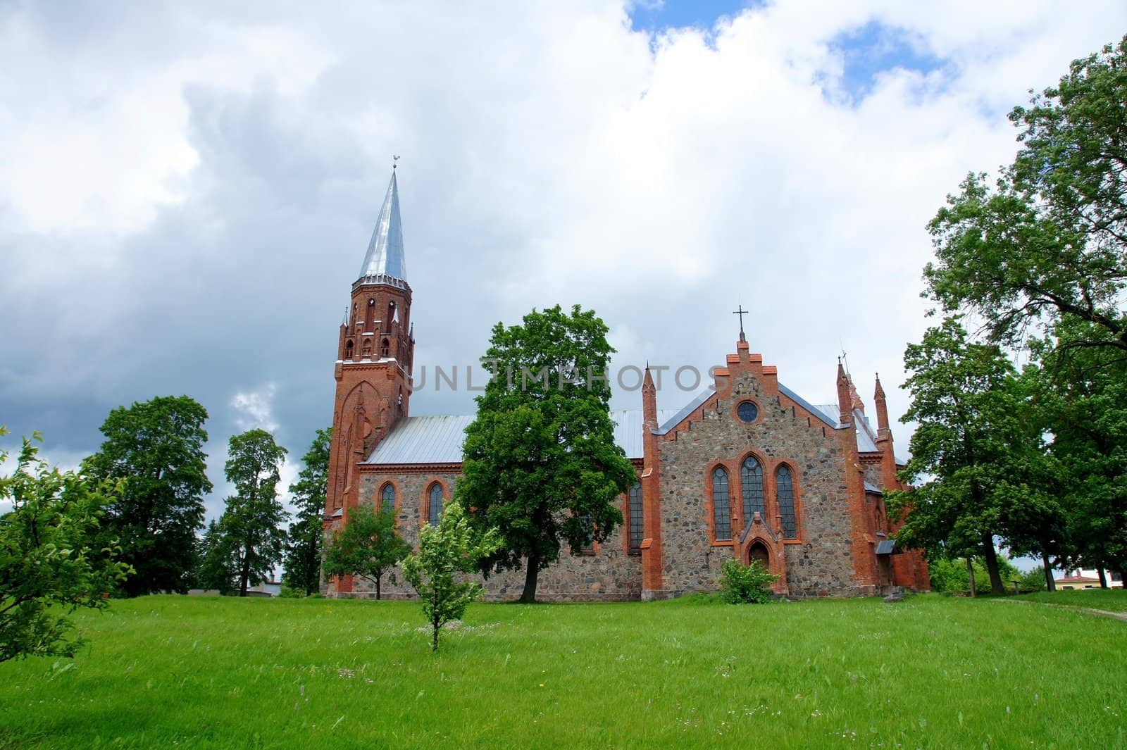 Estonia. Viljandi. Beautiful operating church