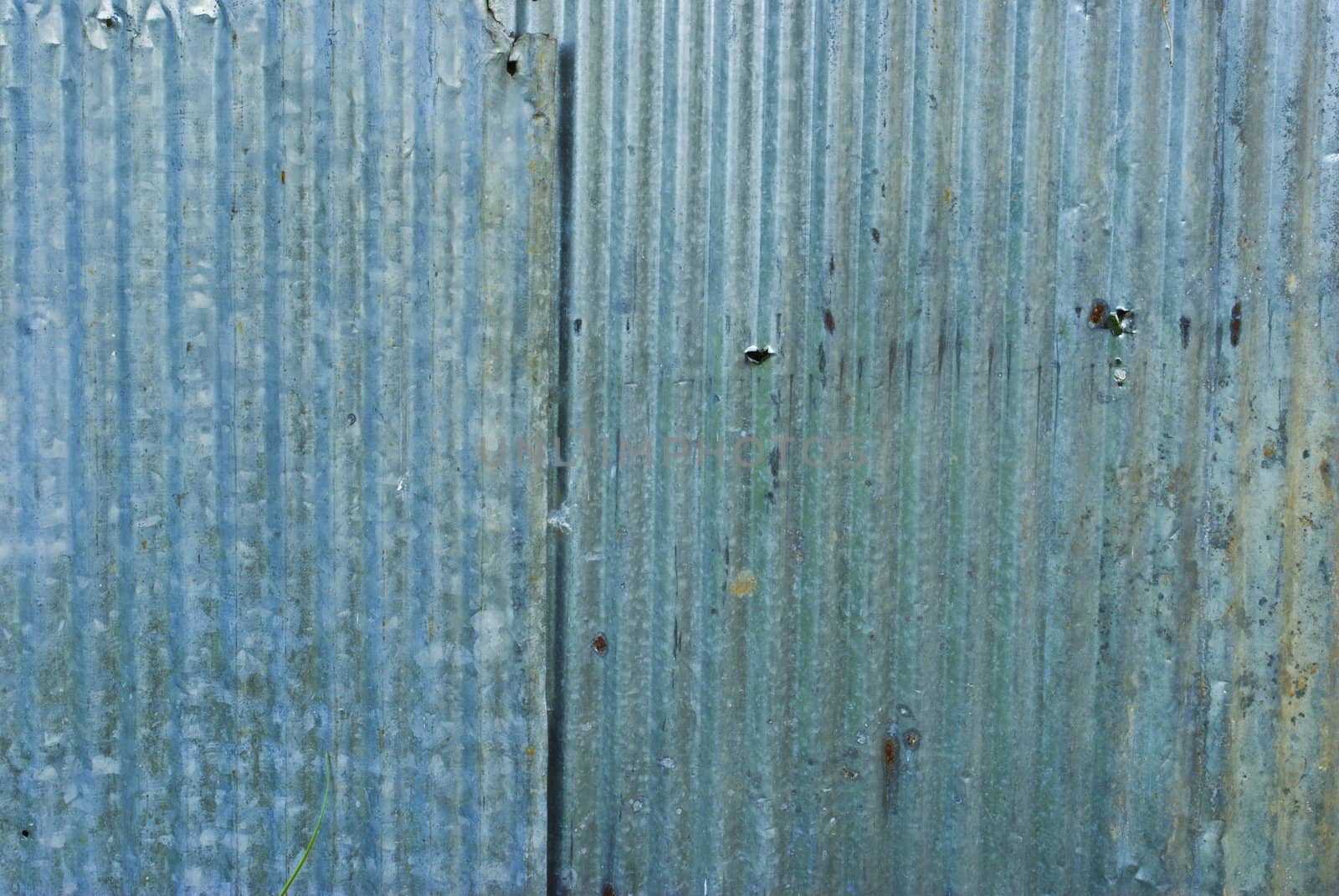 A rusty corrugated iron metal texture.