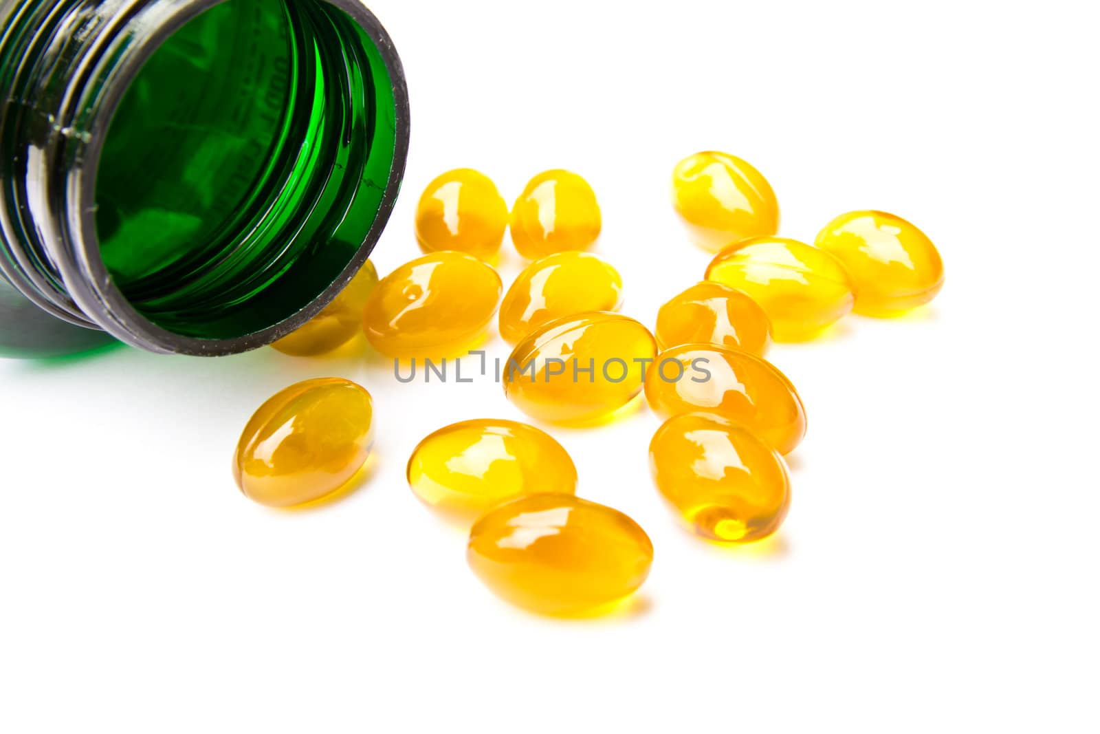 rice bran oil capsule by tungphoto