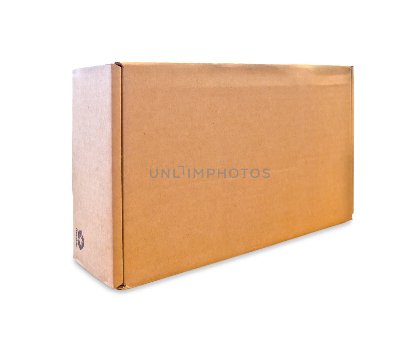 blank cardbox isolated on white background
