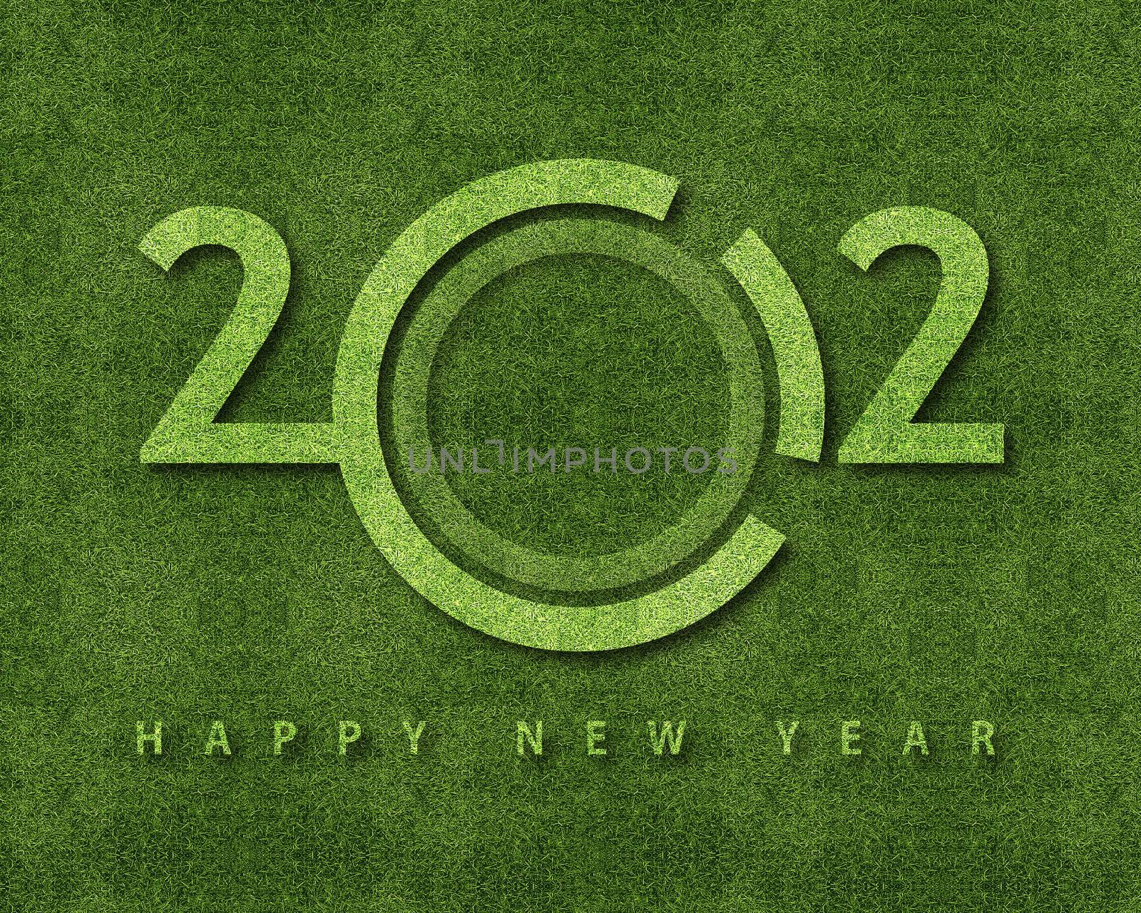 Happy new year 2012, soccer sport conceptual image