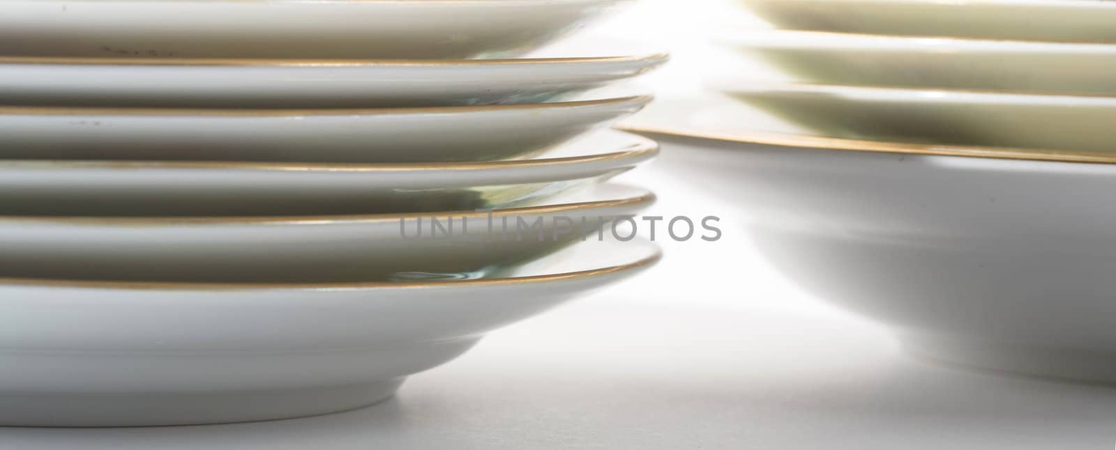 Stock photo: food theme: an image of plates on a table