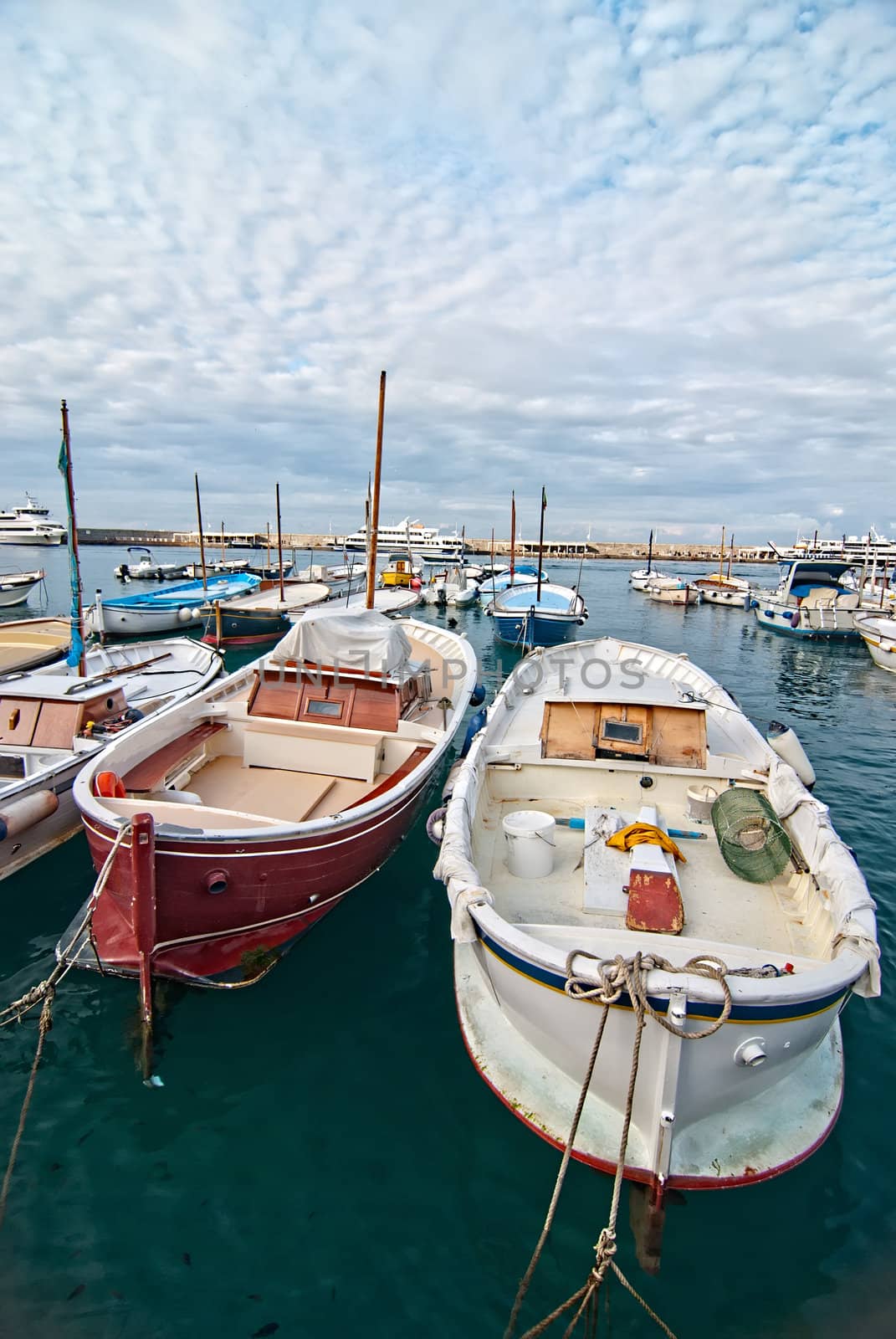 Capri, boats by maisicon