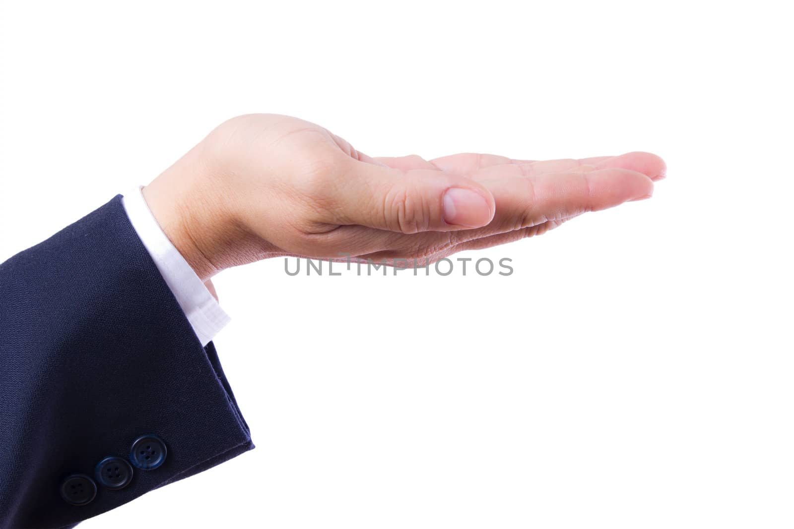 hand of business man isolated