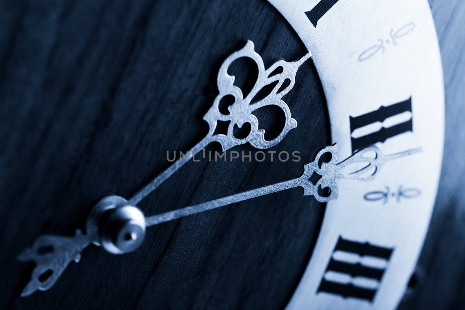 antique clock dial with Arabic numerals 