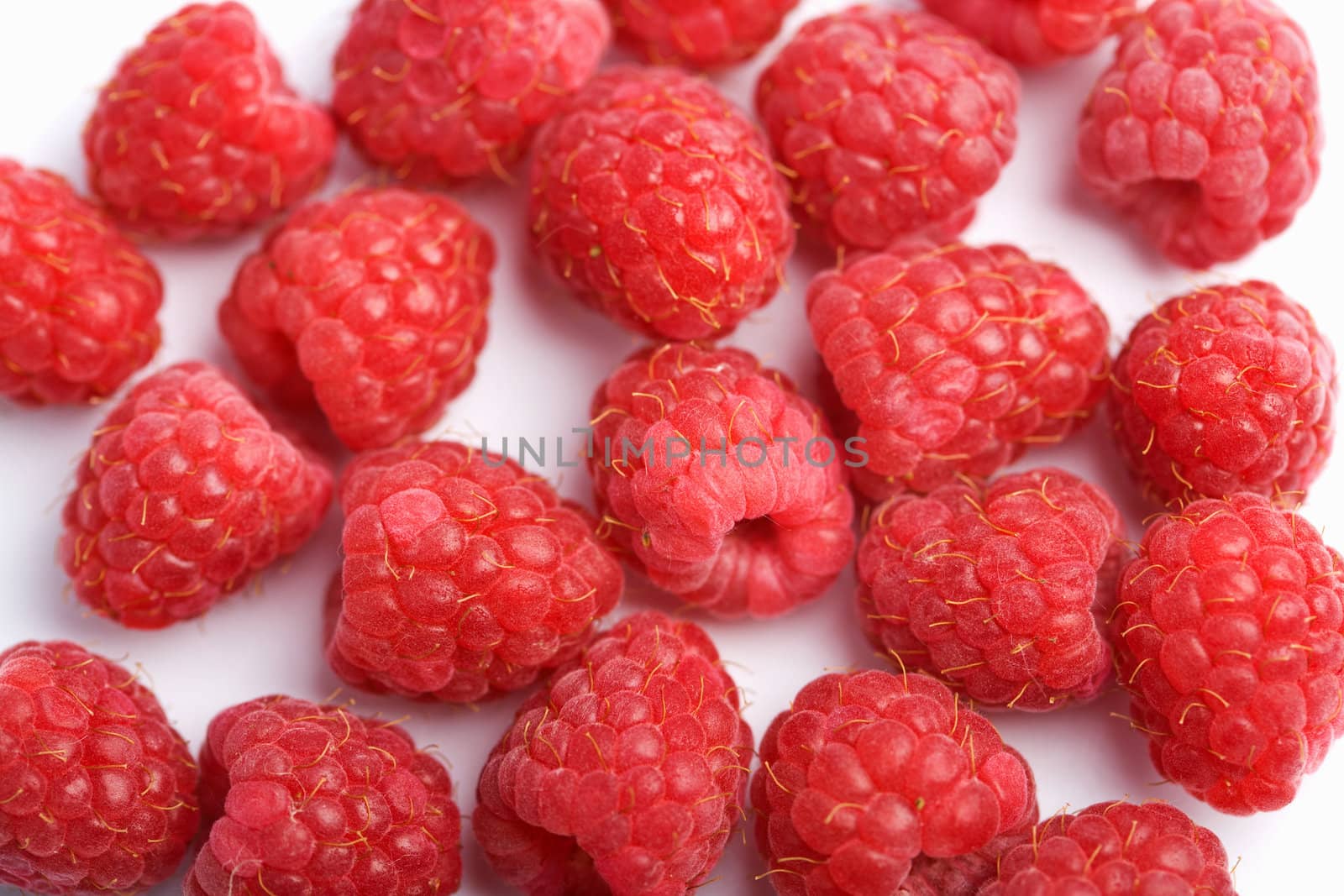 fresh raspberries background