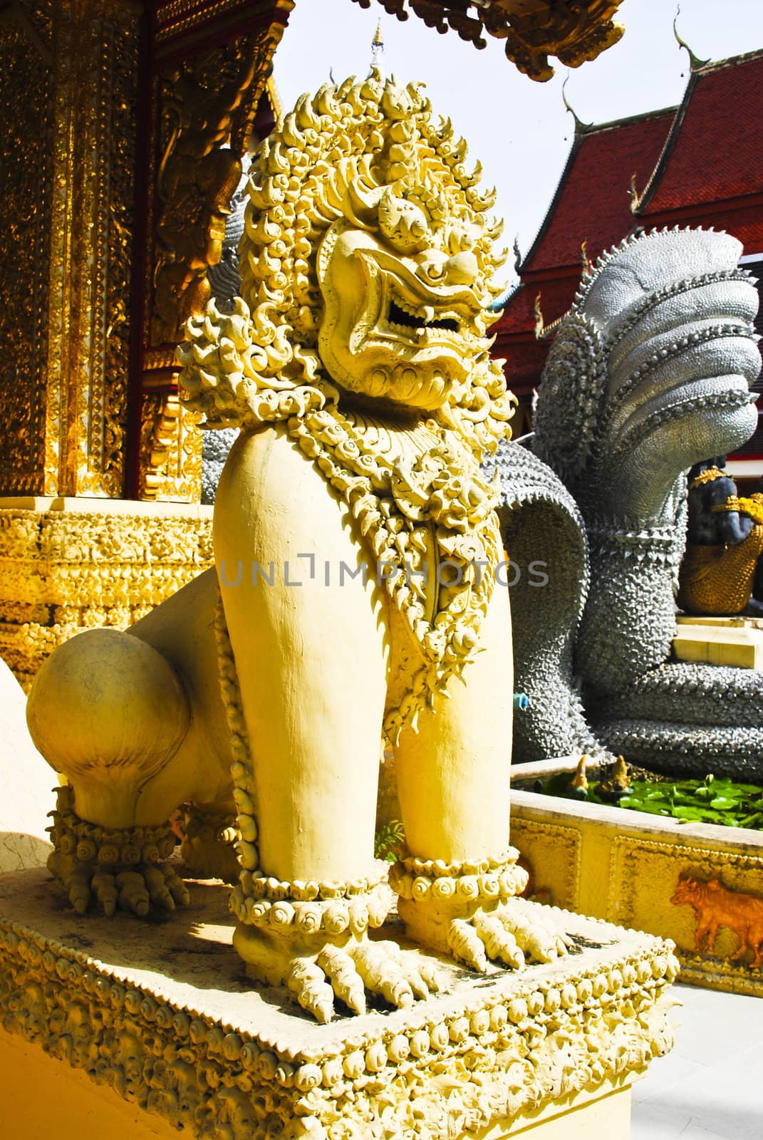 Traditional Thailand stone lion