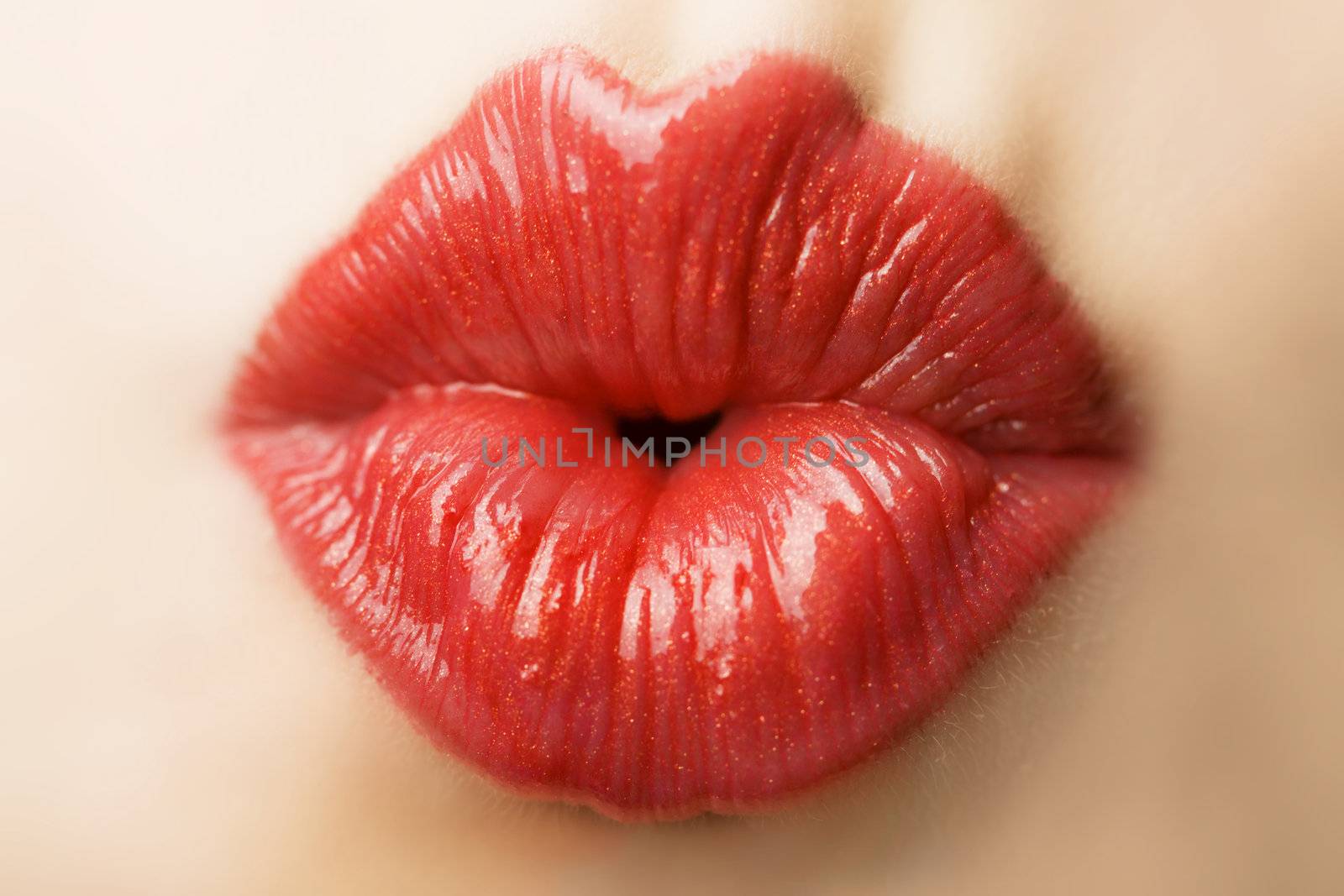 beautiful red lips