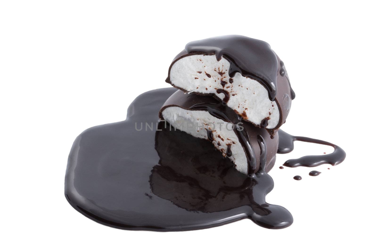 marshmallows in chocolate
