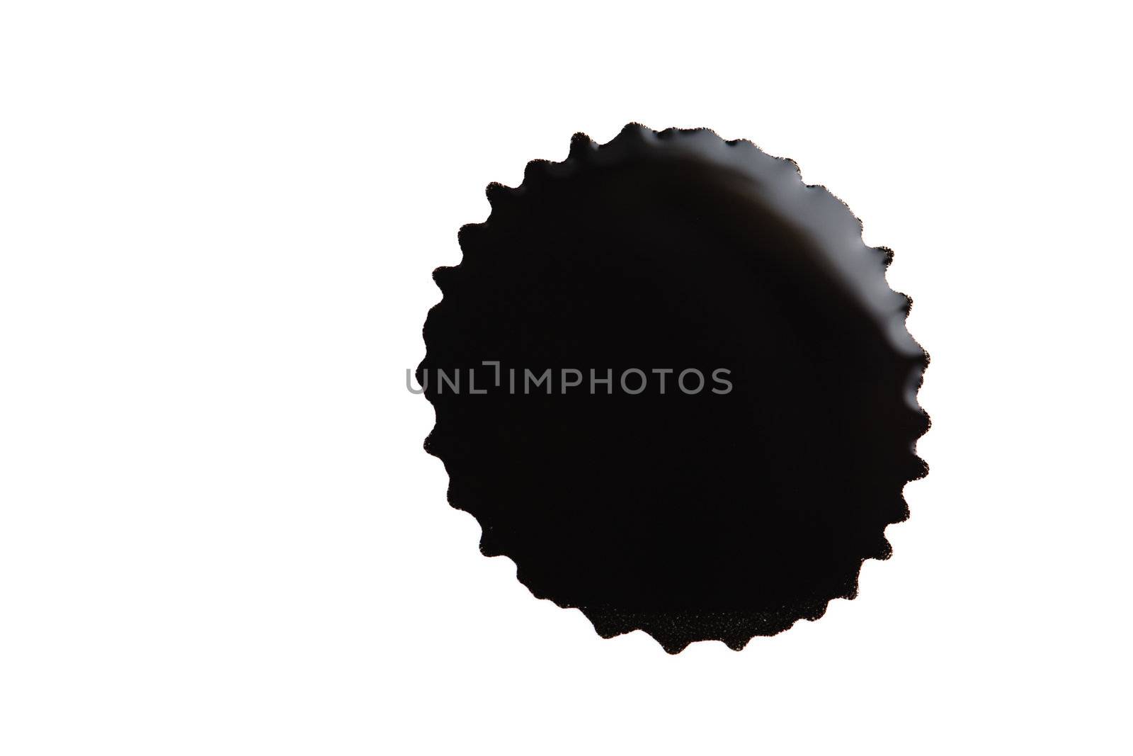 black ink splash isolated